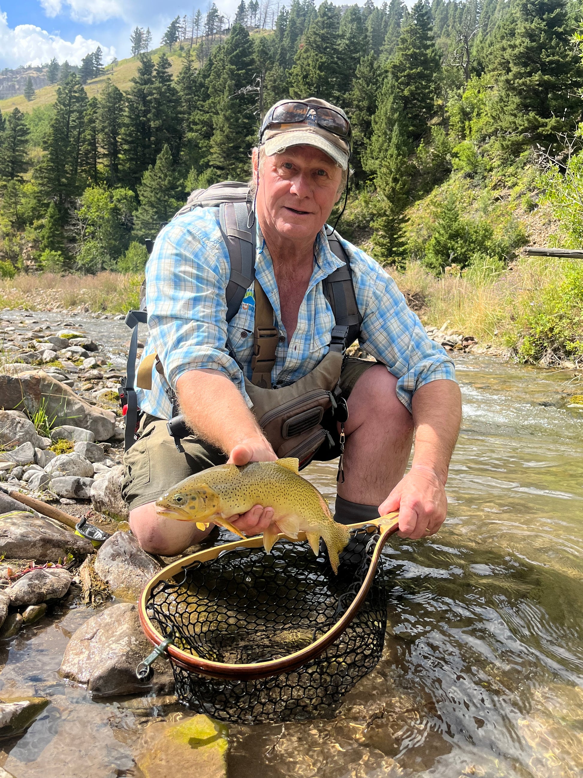creek fishing with a net Walk and Wade Fishing Net – Montana Net Co
